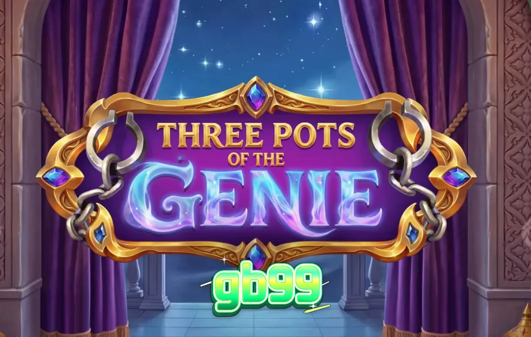 Three Pots of the Genie স্লট গেমের একটি দৃশ্য যেখানে জাদুকরী পাত্র এবং রিলগুলো দেখা যাচ্ছে